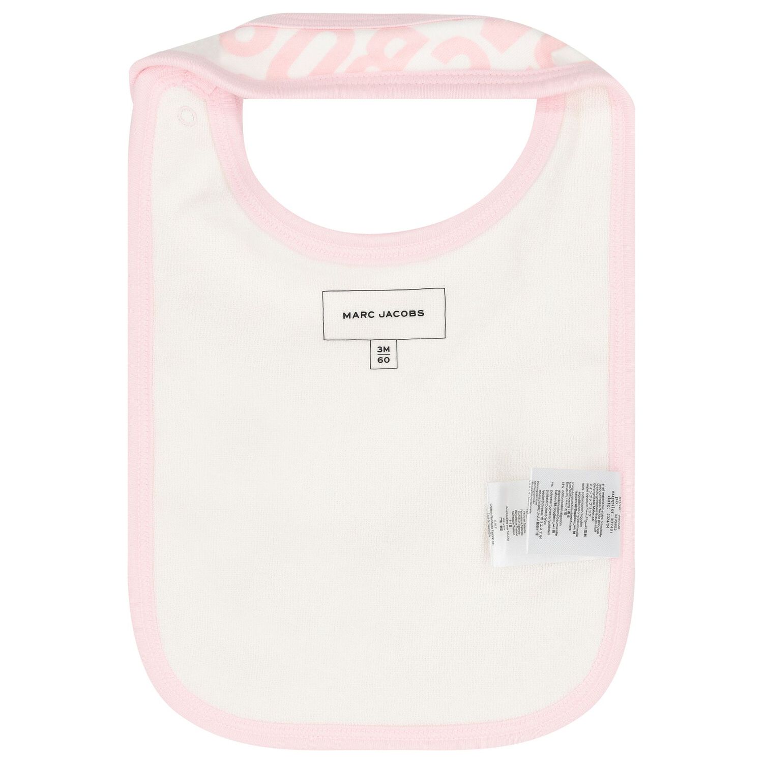 Baby Girls Ivory & Pink Logo Babygrow Gift Set, 1, hi-res
