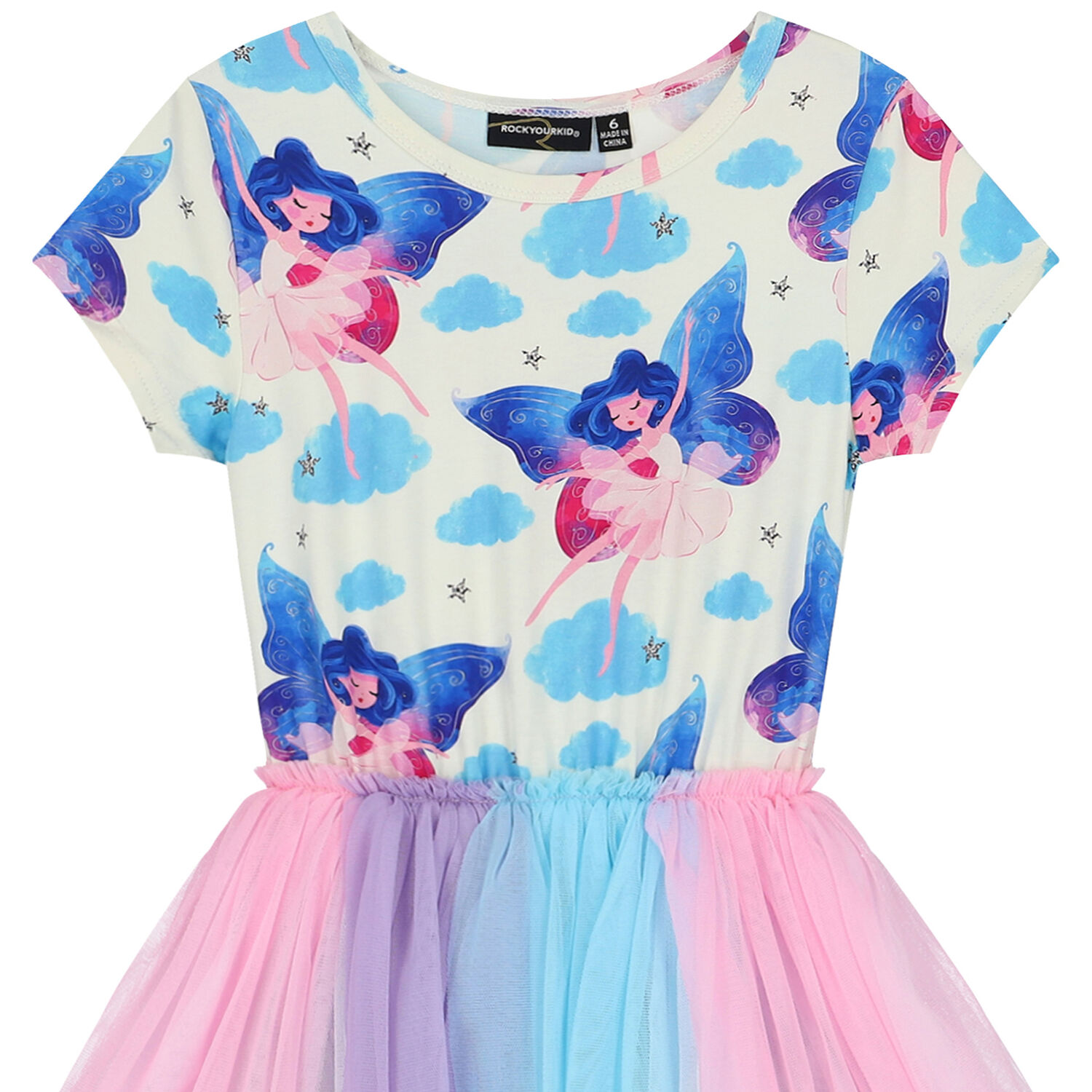 Girls Ivory Fairy Tulle Dress, 1, hi-res image number null