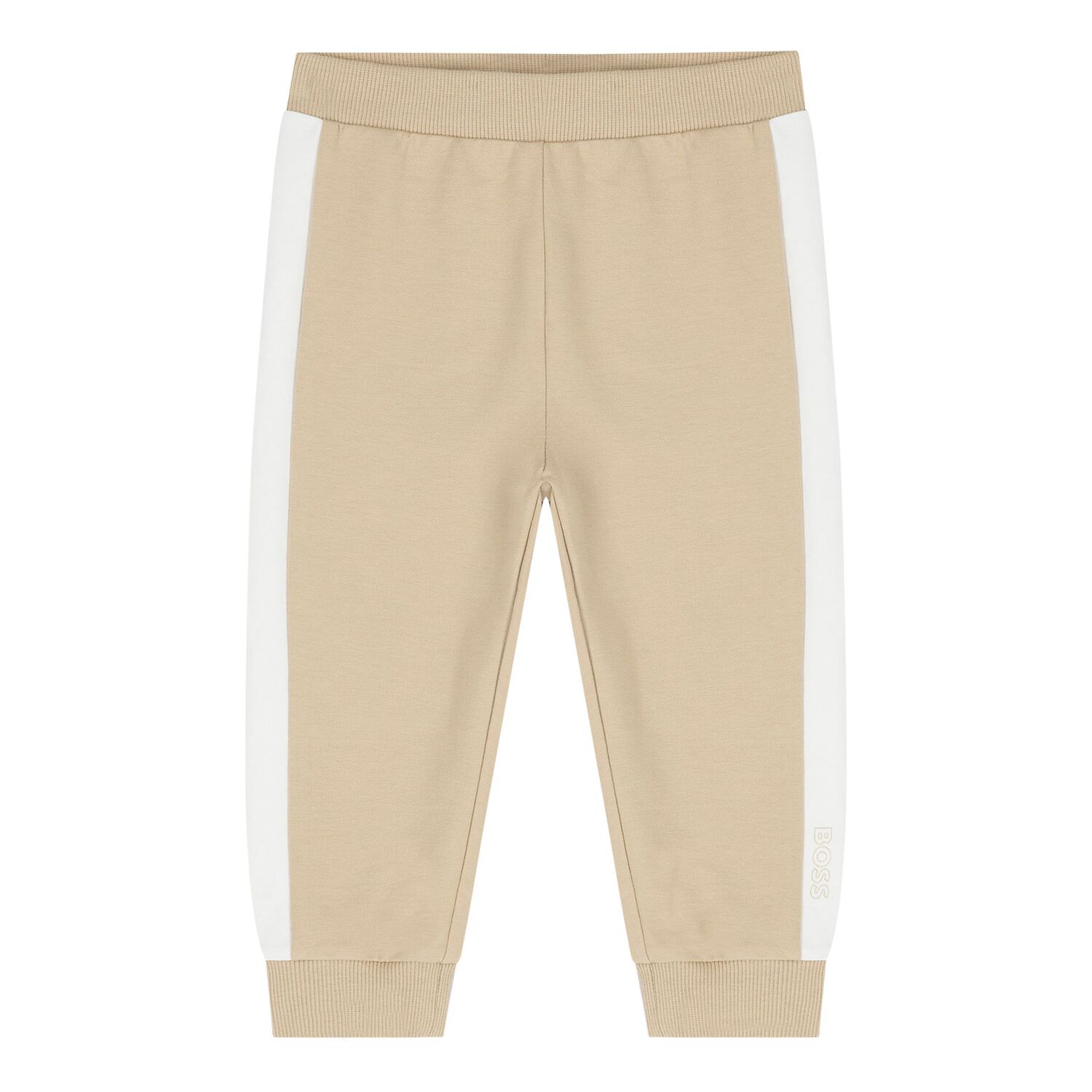Baby Boys Beige Logo Hooded Tracksuit Gift Set, 1, hi-res