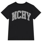 Boys Black Logo T-Shirt, 1, hi-res