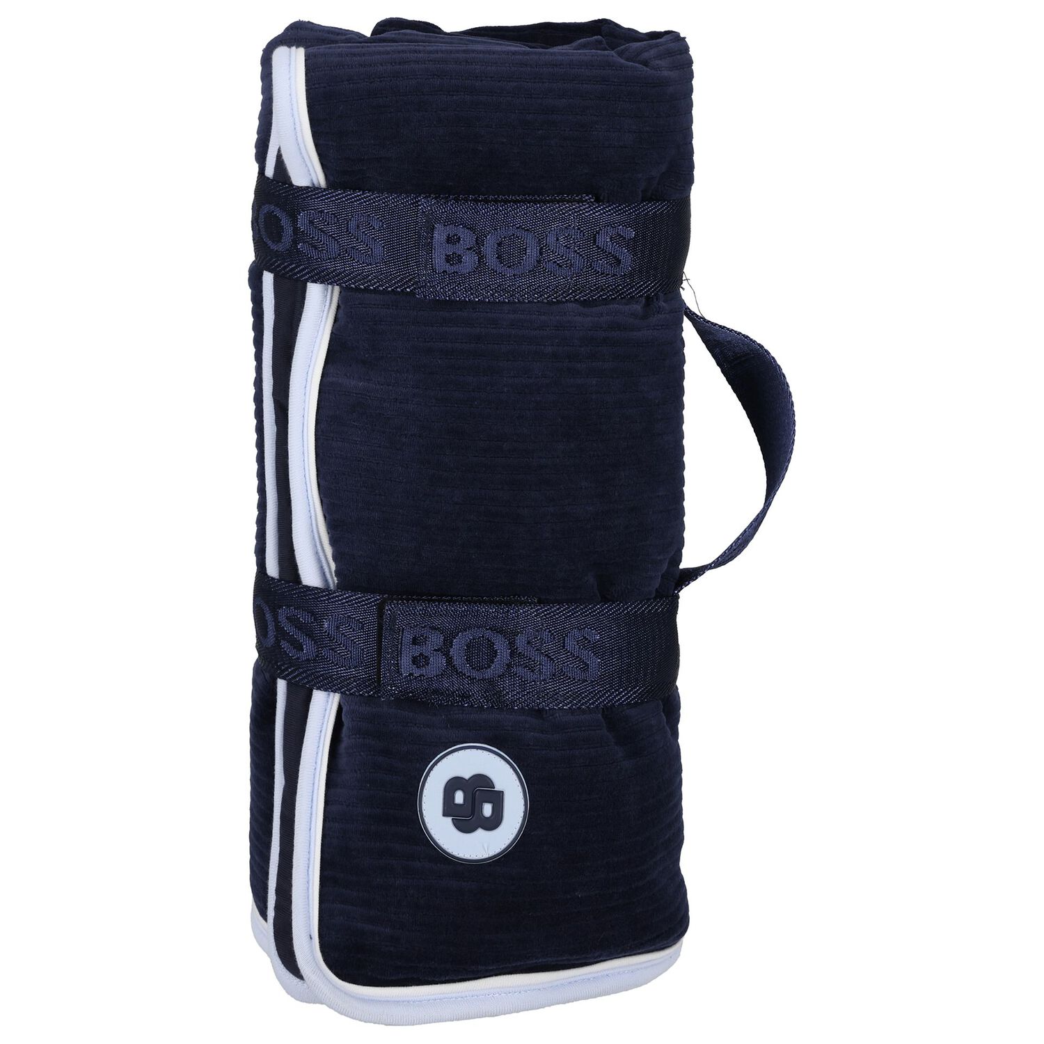 Baby Boys Navy Blue Logo Blanket, 1, hi-res