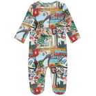 Baby Boys Multi-Colored Logo Babygrow, 1, hi-res