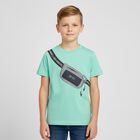Boys Green Bag Print T-Shirt, 2, hi-res
