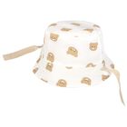 Ivory & Beige Reversible Baby Sun Hat, 2, hi-res