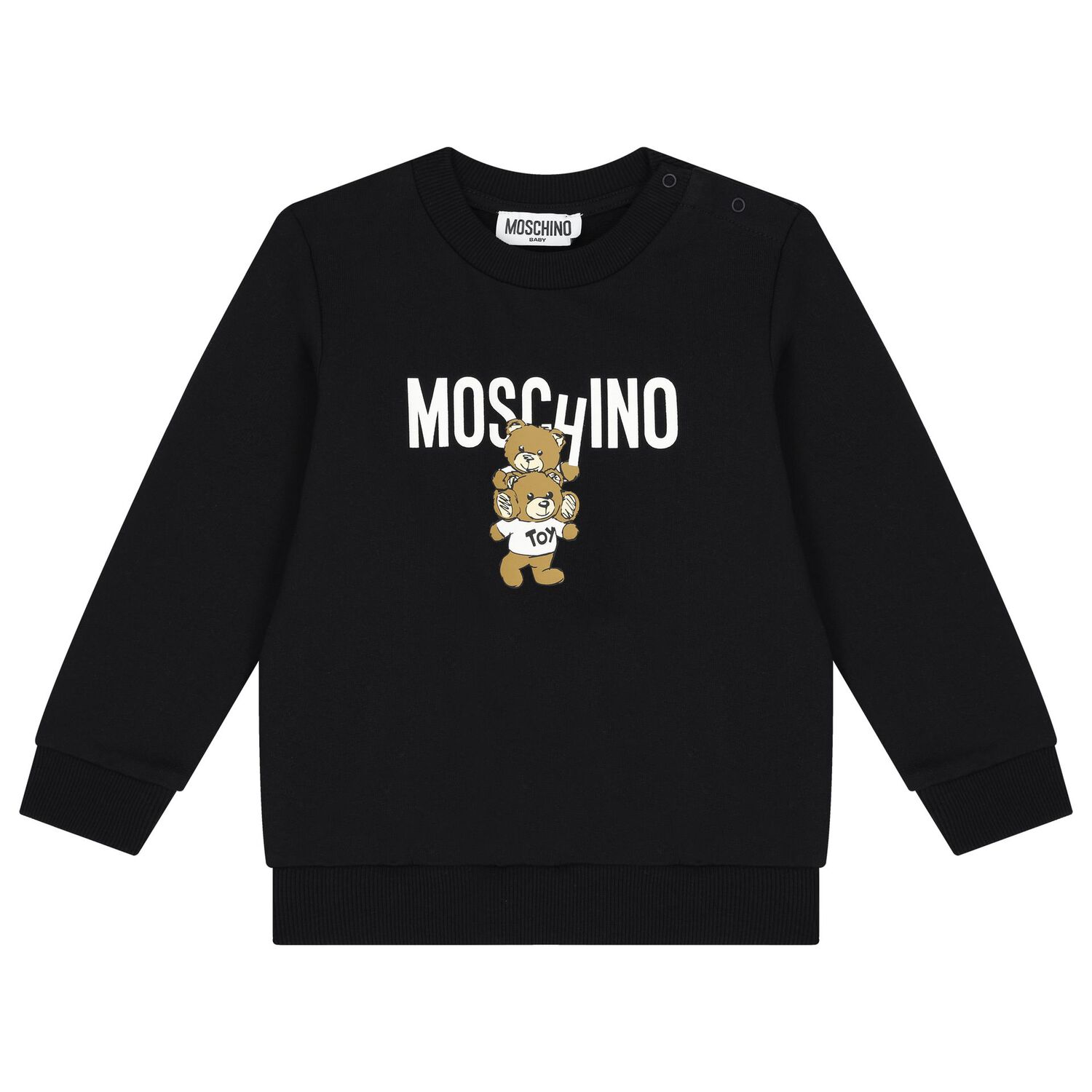 Black Teddy Bear Logo Tracksuit, 3, hi-res