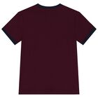 Boys Burgundy Polo Bear T-Shirt, 1, hi-res