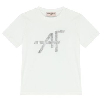 Girls White Logo T-Shirt