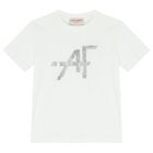 Girls White Logo T-Shirt, 2, hi-res