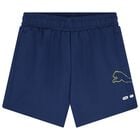 Boys Blue Logo Shorts, 1, hi-res