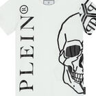 Boys White Logo T-Shirt, 1, hi-res