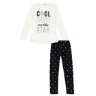 Girls White & Black Legging Set, 1, hi-res