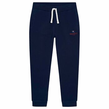 Boys Navy Logo Joggers