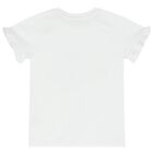 Girls White Logo T-Shirt, 1, hi-res