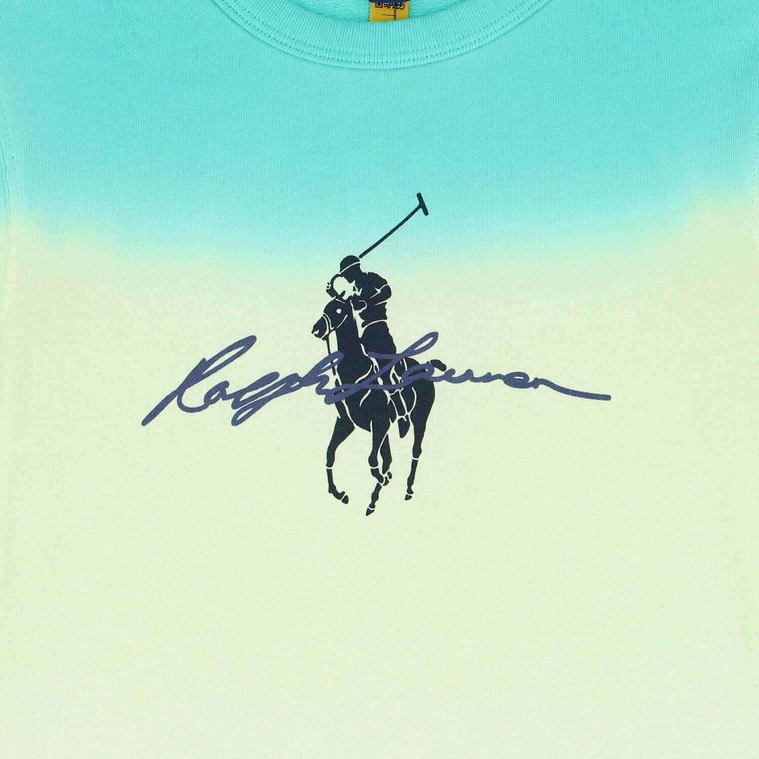 Boys Green Tie Dye Logo Sweatshirt, 1, hi-res