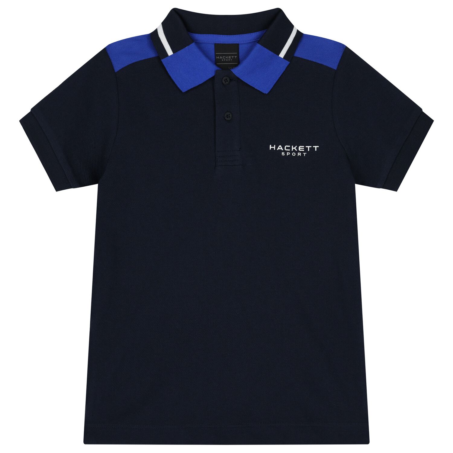Boys Navy Blue Logo Polo Shirt, 1, hi-res image number null