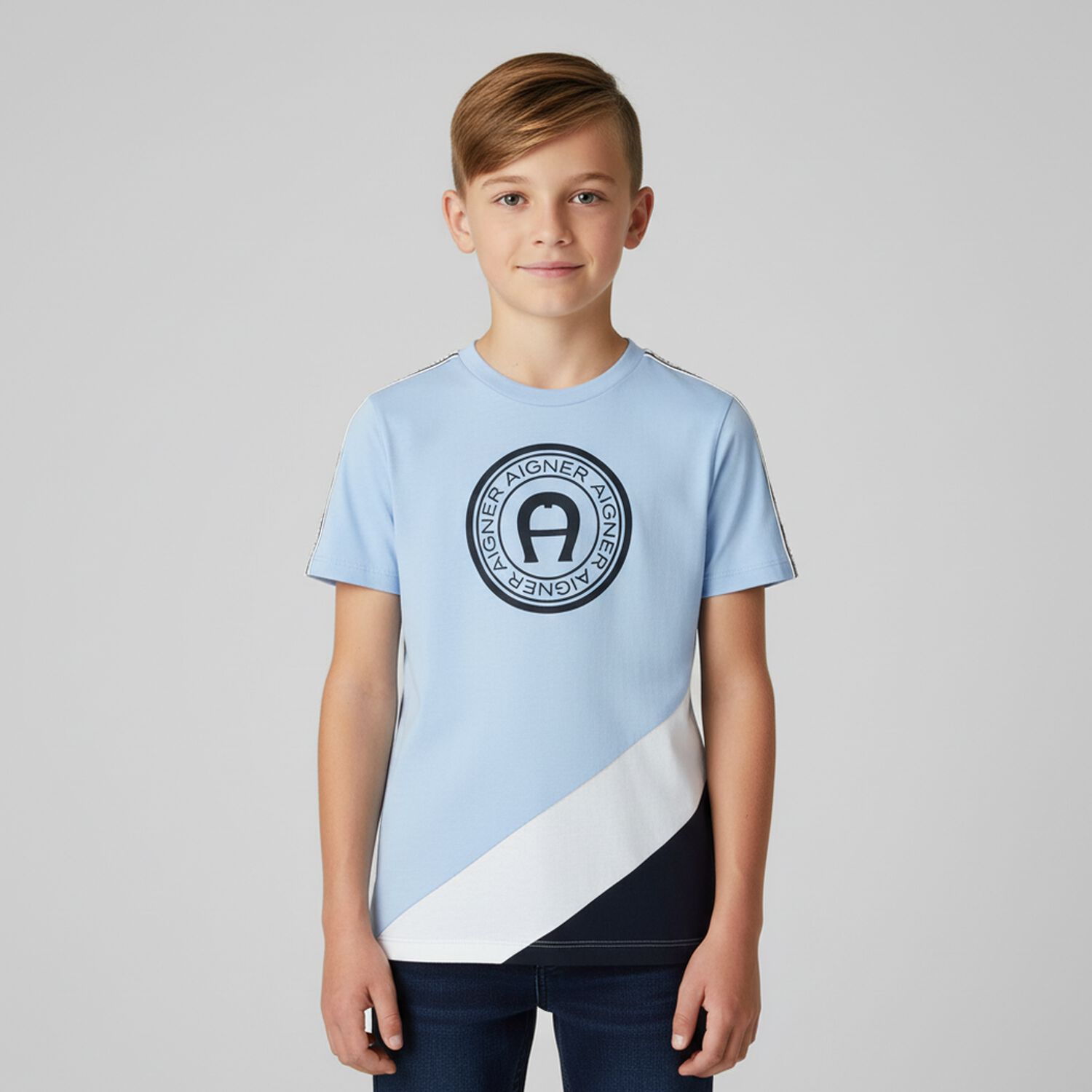 Boys Blue Logo T-Shirt, 2, hi-res image number null