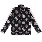 Girls Beige Logo Zip Up Top, 1, hi-res