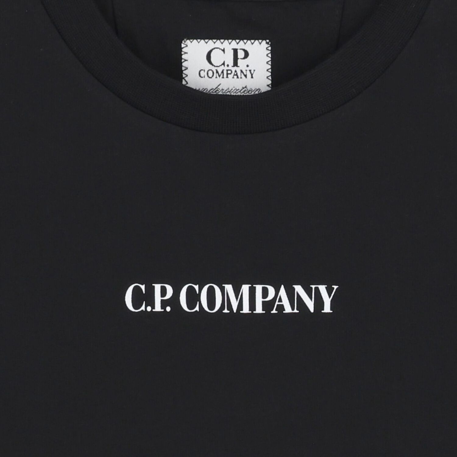 Boys Black Logo Long Sleeve Top , 2, hi-res