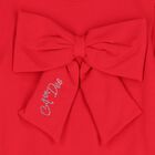 Girls Red Logo Bow Trouser Set, 1, hi-res