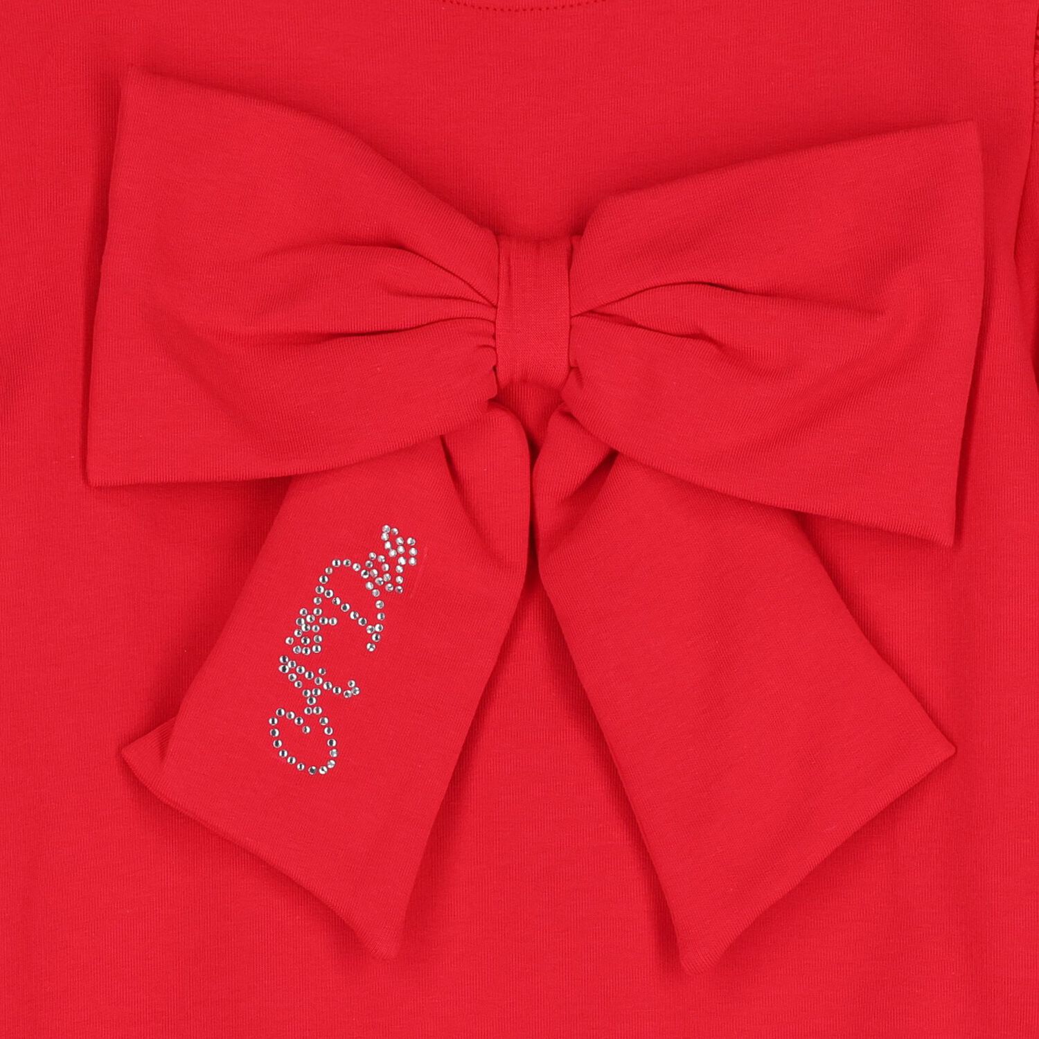 Girls Red Logo Bow Trouser Set, 1, hi-res