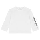 Younger Boys Green & White Ikonik Karl Dungaree Set , 1, hi-res