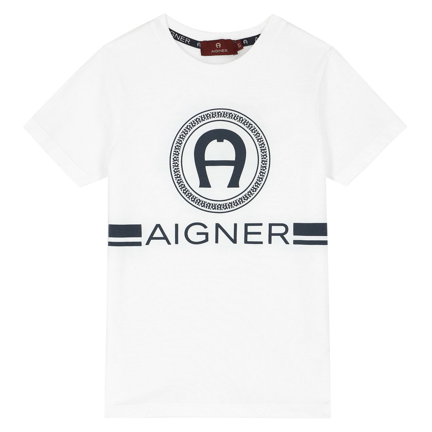 Boys White Logo T-Shirt, 1, hi-res