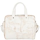 Ivory & Beige Geo Map Baby Changing Bag, 2, hi-res