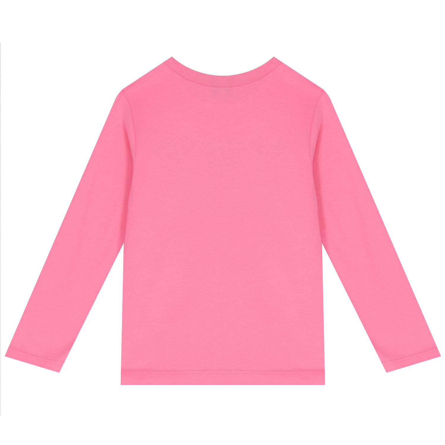 Girls Pink Logo Long Sleeve Top, 1, hi-res