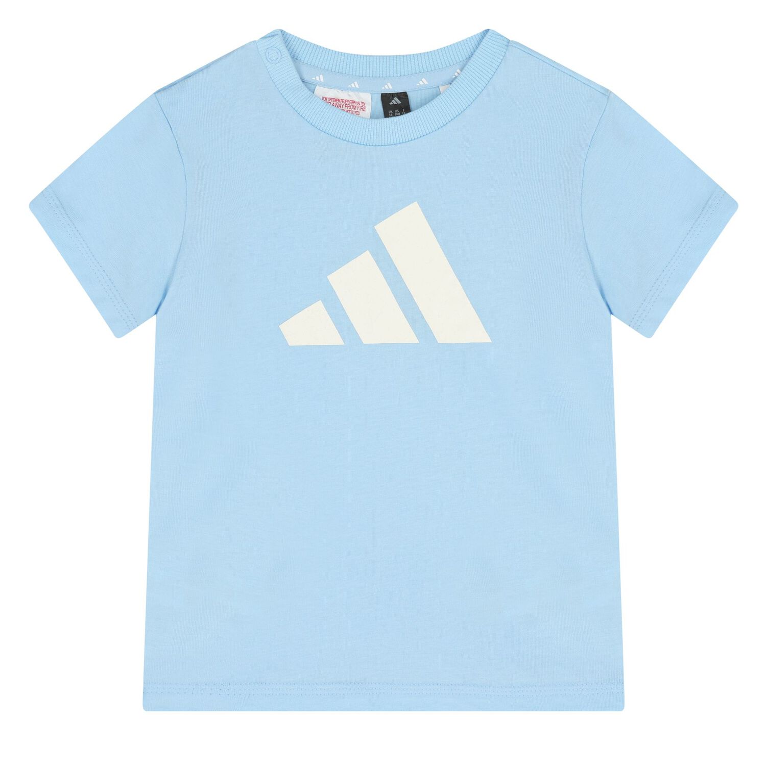 Younger Boys Blue Logo Shorts Set, 1, hi-res