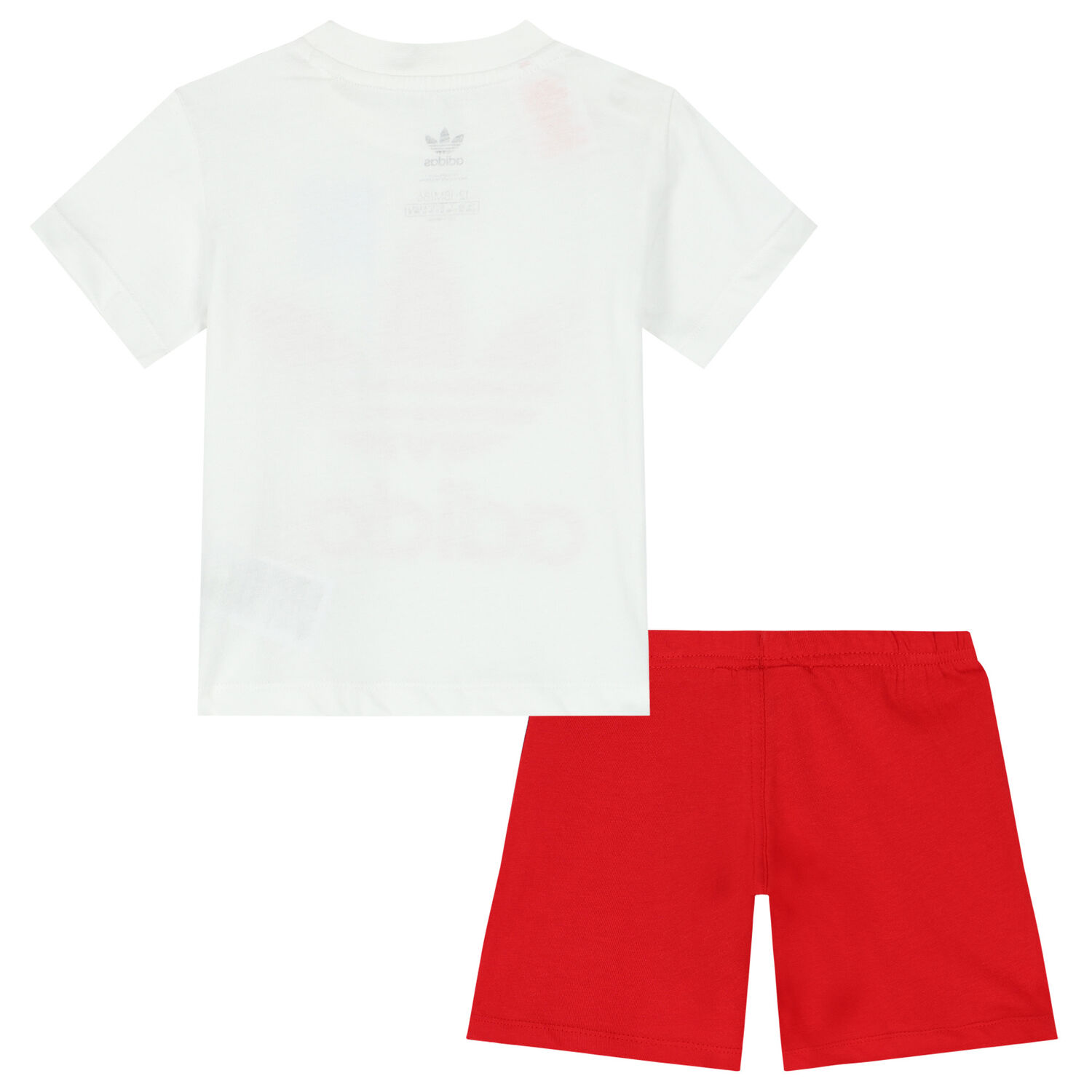 White & Red Logo Shorts Set, 2, hi-res