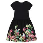 Girls Black Printed Dresses, 1, hi-res