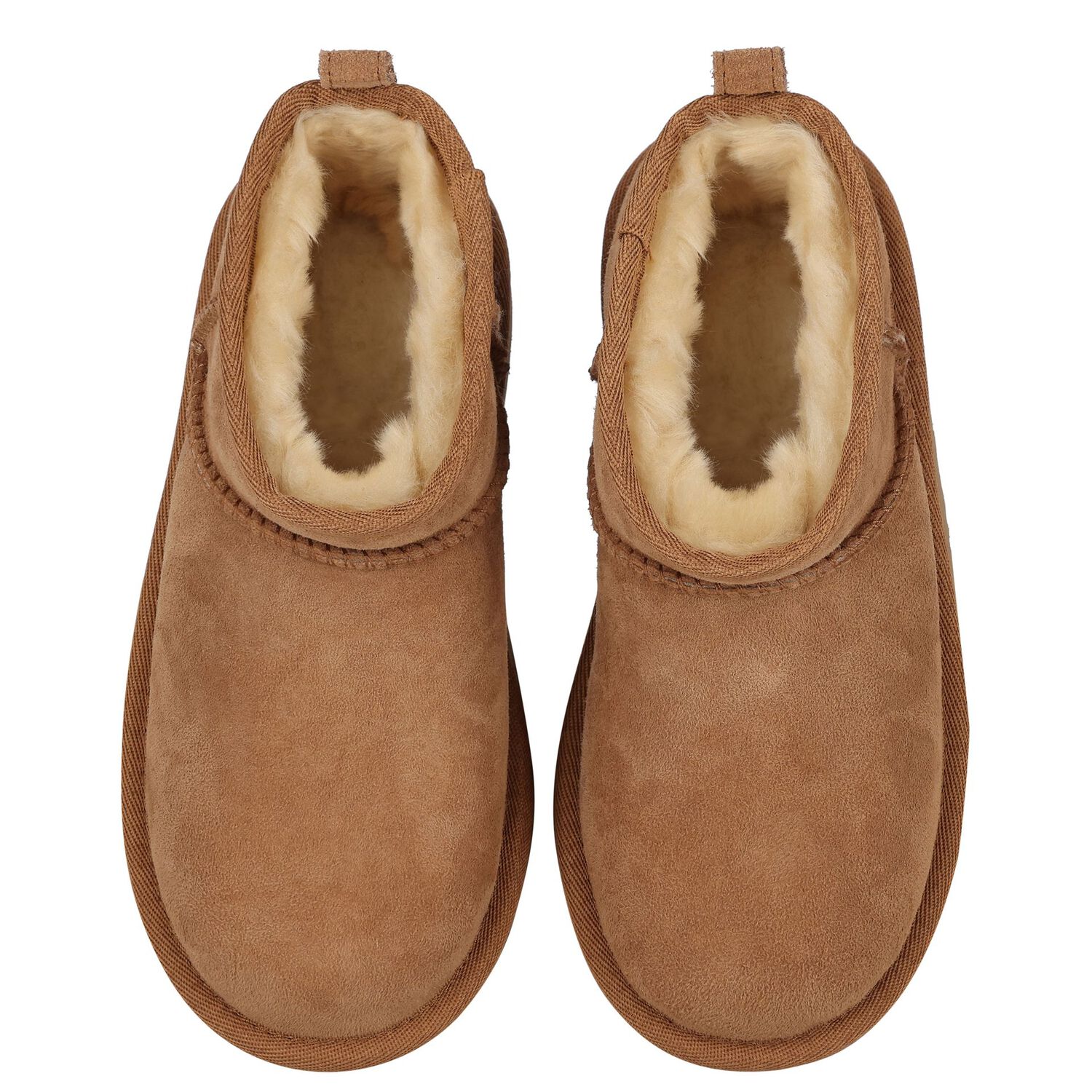 Younger Chestnut Brown Classic Ultra Mini Suede Boots, 2, hi-res