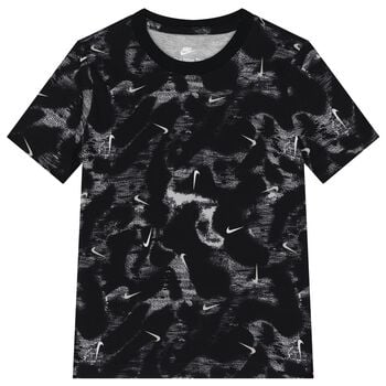 Boys Black Logo T-Shirt