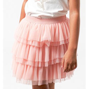 Girls Pink Tulle Skirt