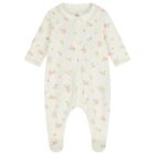 Baby Girls Ivory Floral Babygrow, 1, hi-res