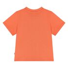 Younger Boys Orange Logo T-Shirt, 1, hi-res