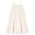 Girls Ivory layered  Dress, 1, hi-res