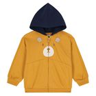 Younger Boys Ivory, Yellow & Navy Blue Teddy Bear Tracksuit Set (3 Piece), 1, hi-res