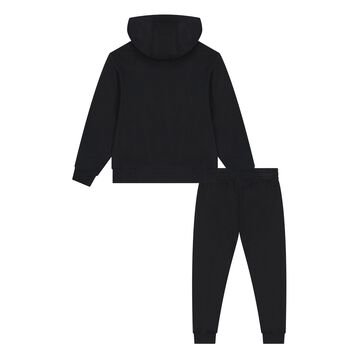 Black Tracksuit with Swoosh Logo
