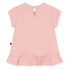Younger Girls Pink Heart T-Shirt, 1, hi-res