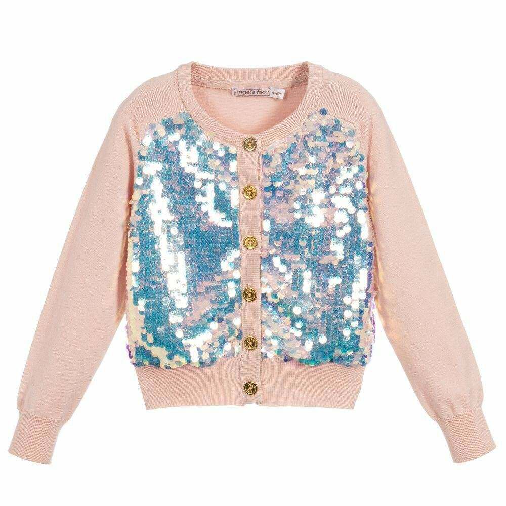 Girls glitter cardigan hot sale