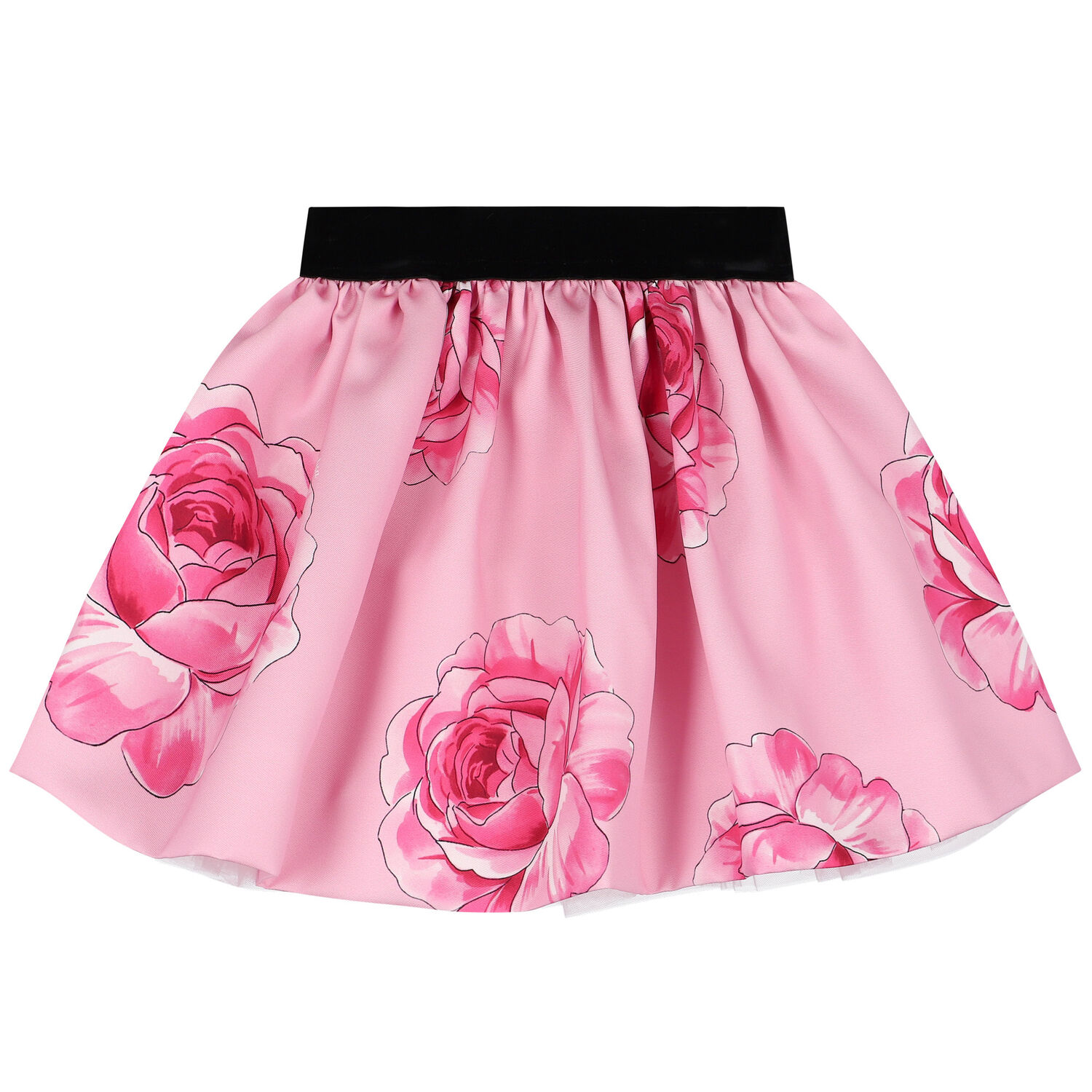 Girls Pink Roses Skirt, 2, hi-res