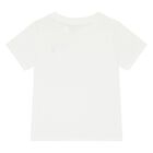 Baby Boys White Logo T-Shirt, 1, hi-res
