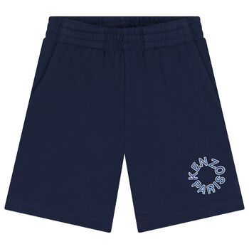 Navy Blue Logo Shorts