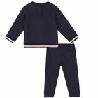 Baby Boys Navy Animals Tracksuit, 1, hi-res