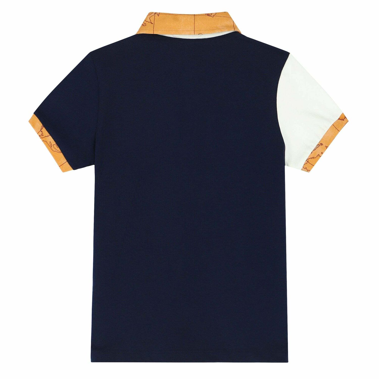 Boys Navy & White Logo Polo Shirt, 1, hi-res