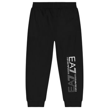 Boys Black Logo Joggers