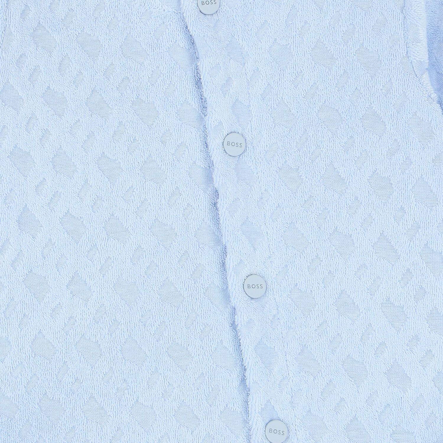 Boys Blue Logo Babygrow & Hat Set, 1, hi-res image number null