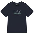 Boys Navy Blue Logo T-Shirt, 5, hi-res