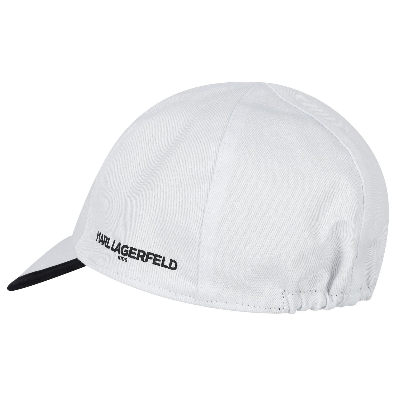 Baby Boys White & Black Logo Reversible Cap, 1, hi-res
